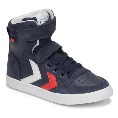 hummel SLIMMER STADIL HIGH JR Modrá