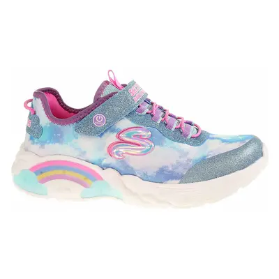 Skechers S Lights - Rainbow Racer blue Modrá