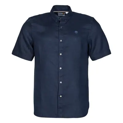 Timberland SS Mill River Linen Shirt Slim Tmavě modrá