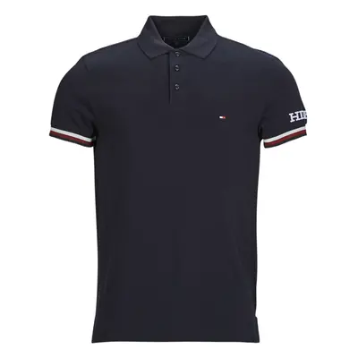 Tommy Hilfiger MONOTYPE GS CUFF SLIM POLO Tmavě modrá