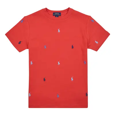 Polo Ralph Lauren SS CN-KNIT SHIRTS-T-SHIRT Červená