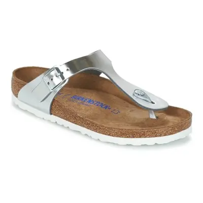 Birkenstock GIZEH SFB Stříbrná