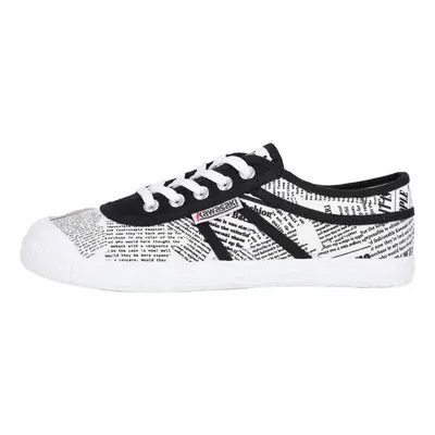 Kawasaki News paper Canvas Shoe K202414-ES 1002 White Bílá