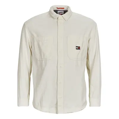 Tommy Jeans TJM CASUAL CORDUROY OVERSHIRT Bílá