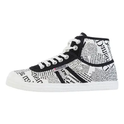 Kawasaki News Paper Canvas Boot K202413-ES 1002 White Bílá