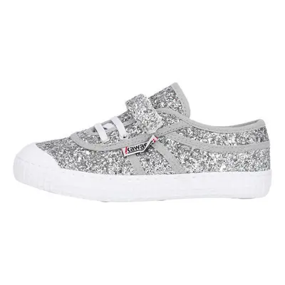 Kawasaki Glitter Kids Shoe W/Elastic K202586-ES 8889 Silver Bílá