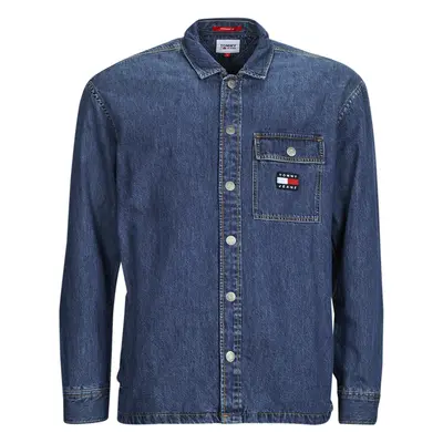 Tommy Jeans TJM CLASSIC DENIM OVERSHIRT Modrá