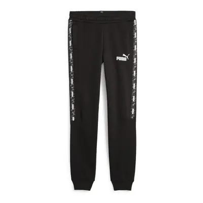 Puma ESS TAPE CAMO SWEATPANTS FL B Černá