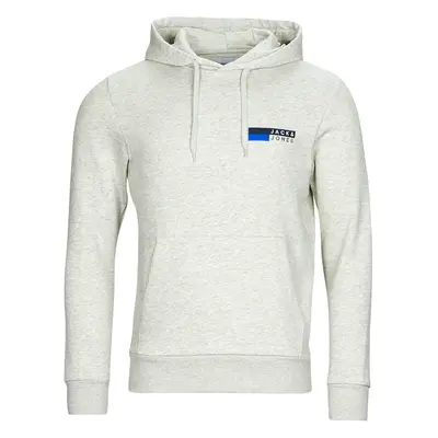 Jack & Jones JJECORP LOGO SWEAT HOOD PLAY Bílá