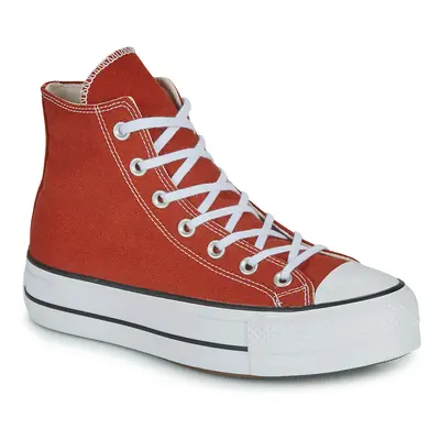 Converse CHUCK TAYLOR ALL STAR LIFT PLATFORM SEASONAL COLOR Červená