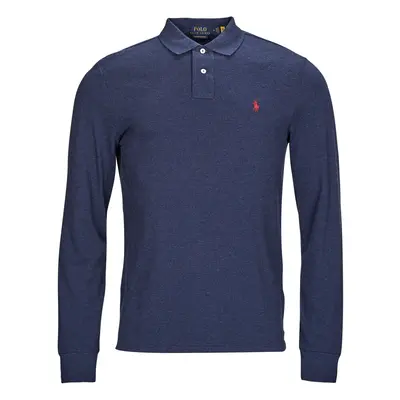 Polo Ralph Lauren POLO COUPE DROITE EN COTON BASIC MESH Tmavě modrá