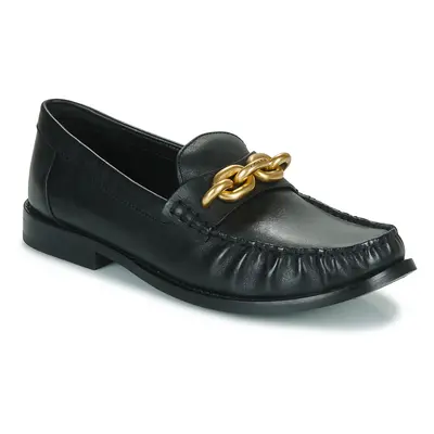 Coach JESS LEATHER LOAFER Černá