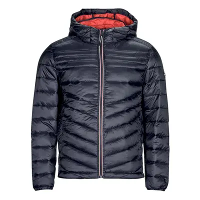 Jack & Jones JJEFLY PUFFER HOOD Tmavě modrá