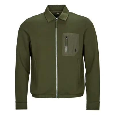 Polo Ralph Lauren BLOUSON ZIPPE EN DOUBLE KNIT TECH Khaki