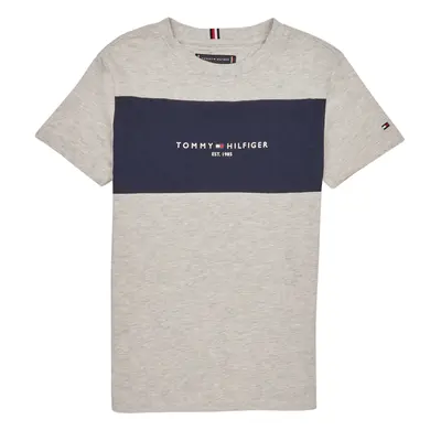 Tommy Hilfiger ESSENTIAL COLORBLOCK TEE S/S Šedá