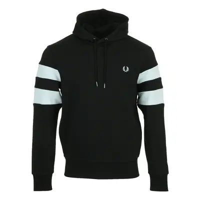 Fred Perry Tipped Sleeve Hooded Sweat Černá