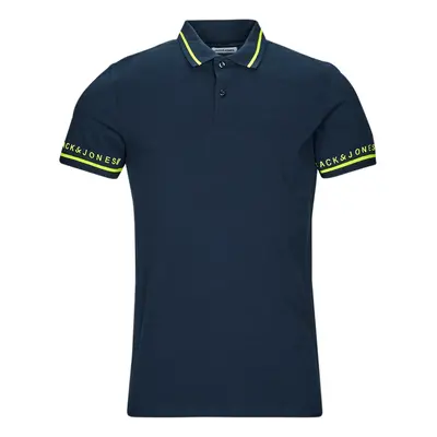 Jack & Jones JJGLOBUS POLO SS Tmavě modrá