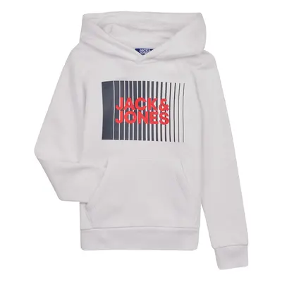 Jack & Jones JJELOGO TEE LS ONECK 2 COL JNR Bílá