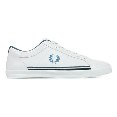 Fred Perry Baseline Perf Leather Bílá