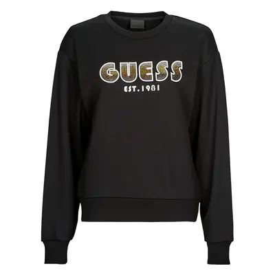 Guess CN SHADED LOGO SWEATSHIRT Černá