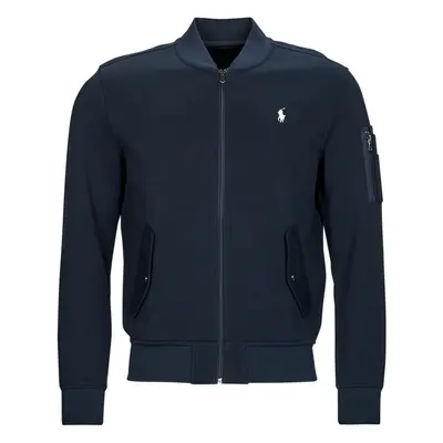 Polo Ralph Lauren SWEAT BOMBER EN DOUBLE KNIT TECH Tmavě modrá