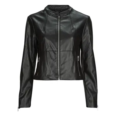 Only ONLVICS FAUX LEATHER JACKET OTW Černá