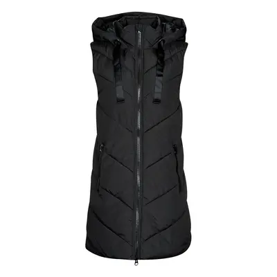 JDY JDYSKYLAR PADDED HOOD WAISTCOAT OTW Černá