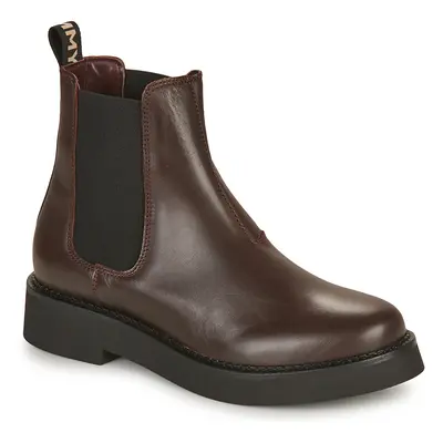 Tommy Jeans TJW CHELSEA FLAT BOOT Hnědá