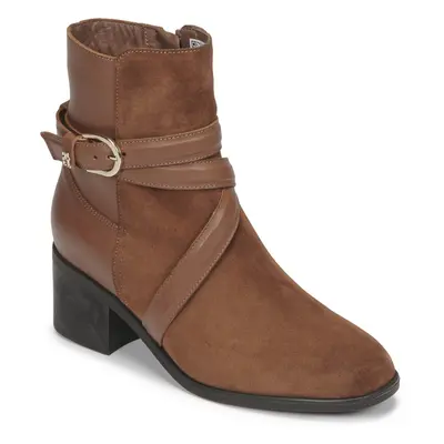 Tommy Hilfiger ELEVATED ESSENTIAL MIDHEEL BOOT Hnědá