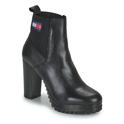 Tommy Jeans Essentials High Heel Boot Černá