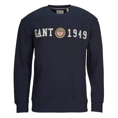 Gant CREST C-NECK Tmavě modrá