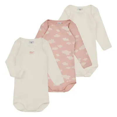 Petit Bateau BODY US ML CLOUDY PACK X3 ruznobarevne