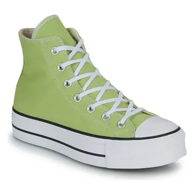 Converse CHUCK TAYLOR ALL STAR LIFT PLATFORM SEASONAL COLOR Zelená