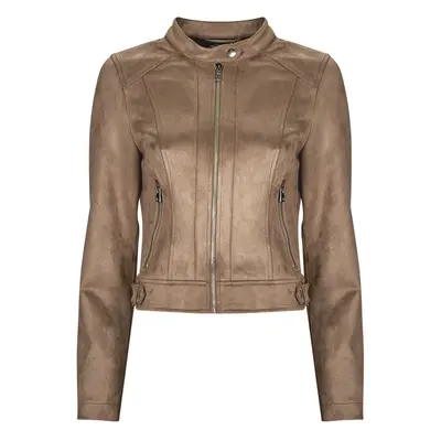 Vero Moda VMJOSE MARI SHORT FAUX SUEDE JACKET BOOS Hnědá