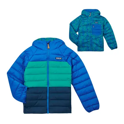 Patagonia K'S REVERSIBLE DOWN SWEATER HOODY Modrá