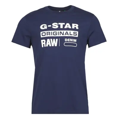 G-Star Raw GRAPHIC 8 R T SS Modrá