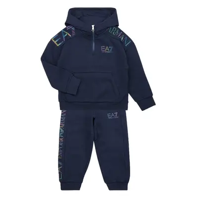 Emporio Armani EA7 LOGO SERIES TRACKSUIT Tmavě modrá