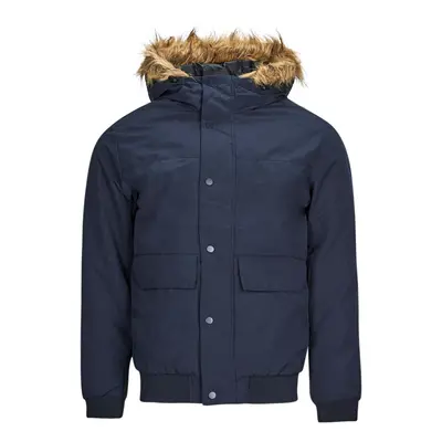 Jack & Jones JJCHAMP BOMBER JACKET FUR Tmavě modrá