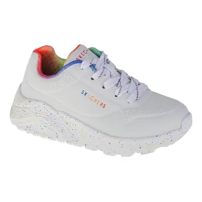 Skechers Uno Lite Rainbow Speckle Bílá