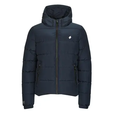 Superdry HOODED SPORTS PUFFR JACKET Tmavě modrá