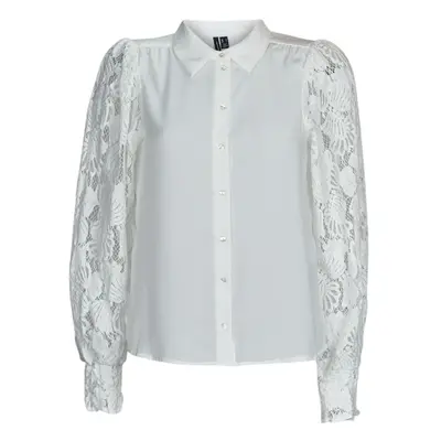 Vero Moda VMCABENA L/S SHIRT WVN BTQ Bílá