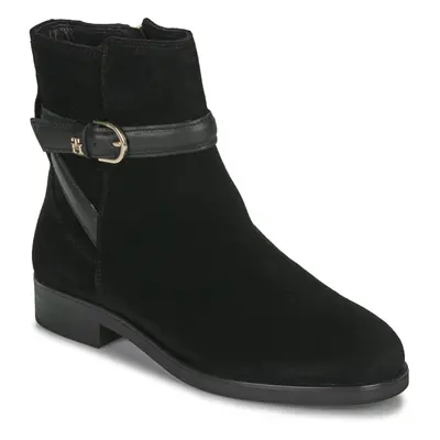 Tommy Hilfiger ELEVATED ESSENTIAL BOOT SUEDE Černá