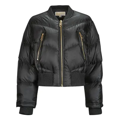 MICHAEL Michael Kors CHEVRON QUILTED BOMBER Černá