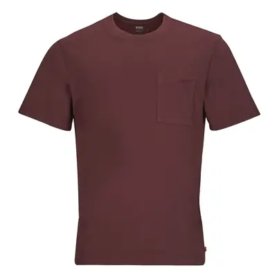 Levis SS POCKET TEE RLX Hnědá