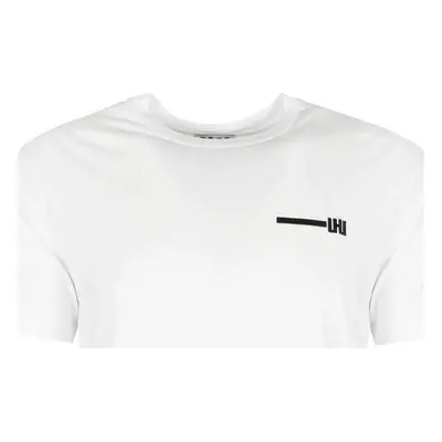 Les Hommes UHT214 700P | Typography T-Shirt Černá