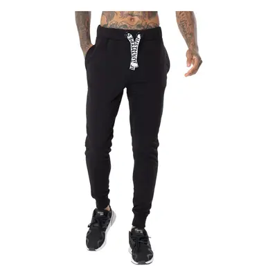 Justhype Ltd Drawcord Joggers Černá