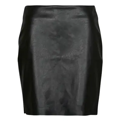 Vila VIDAGMAR HW PU SKIRT Černá