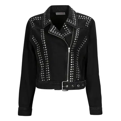 Only ONLGILLA LS STUD DNM BIKER JACKET CRO Černá