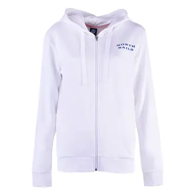 North Sails 90 2267 000 | Hooded Full Zip W/Graphic Bílá