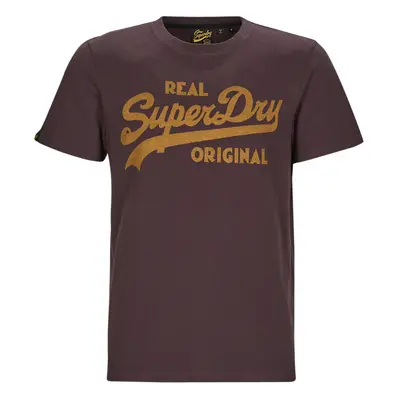 Superdry VL PREMIUM GOODS GRAPHIC TEE Bordó